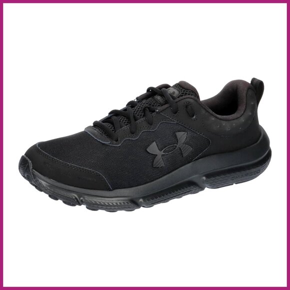 Men's Charged Assert 10 Running Shoes with Mesh Upper and Rubber Sole